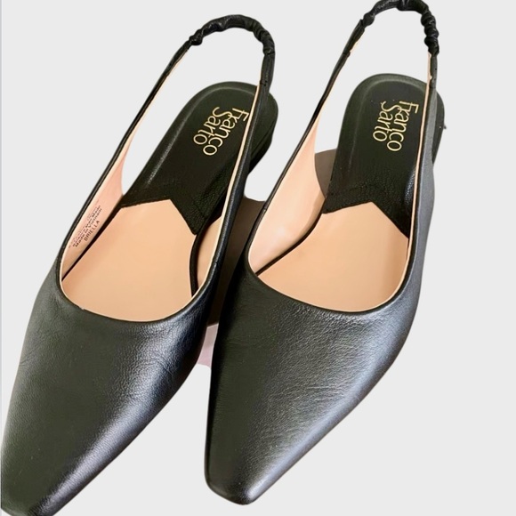 Franco Sarto Shoes - Black Slingback Franco Sarto Pumps
